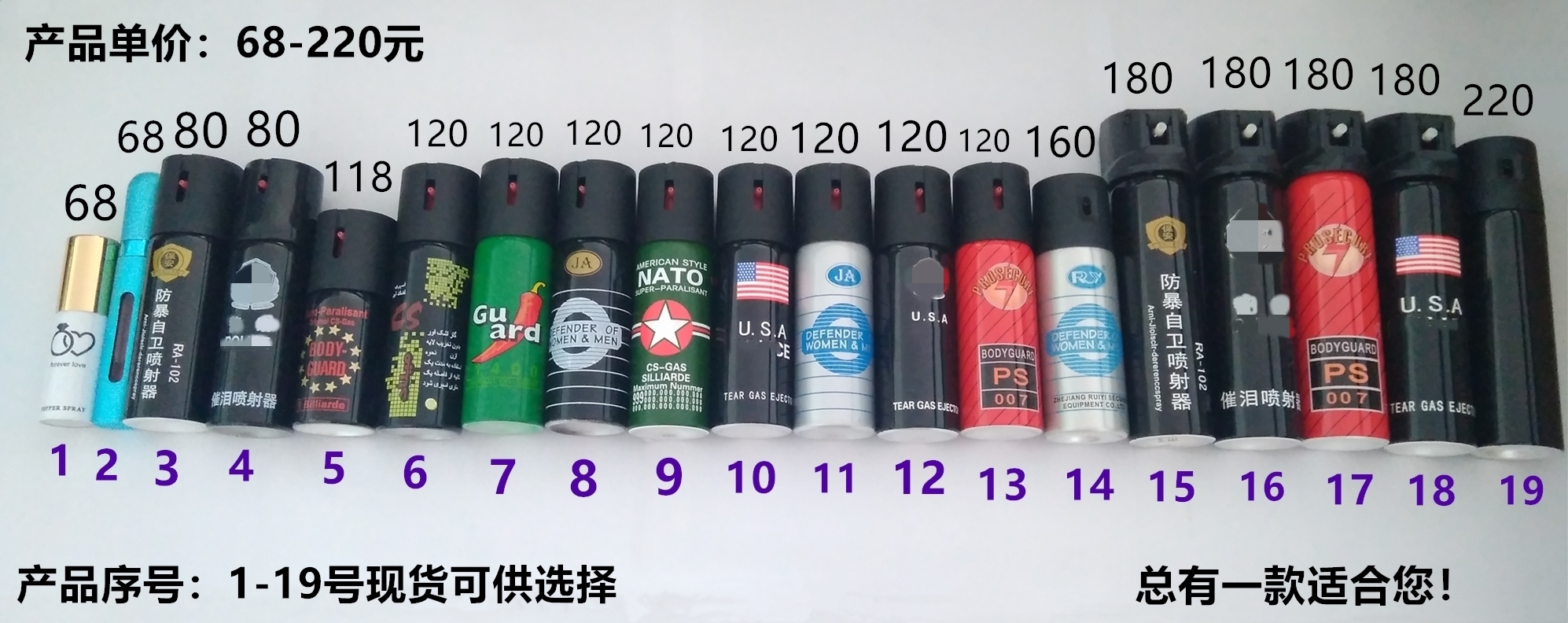 美國進(jìn)口PS007型防狼噴霧